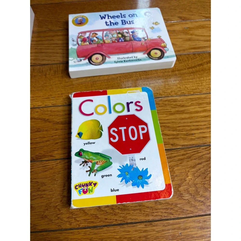 Lot of 9‎ Childrens Board Books Colors Animals Vehicles Feelings
